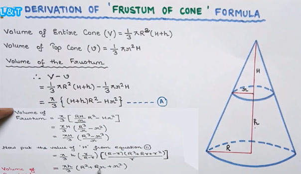 Volume Of Frustum Of Cone Engineering Feed
